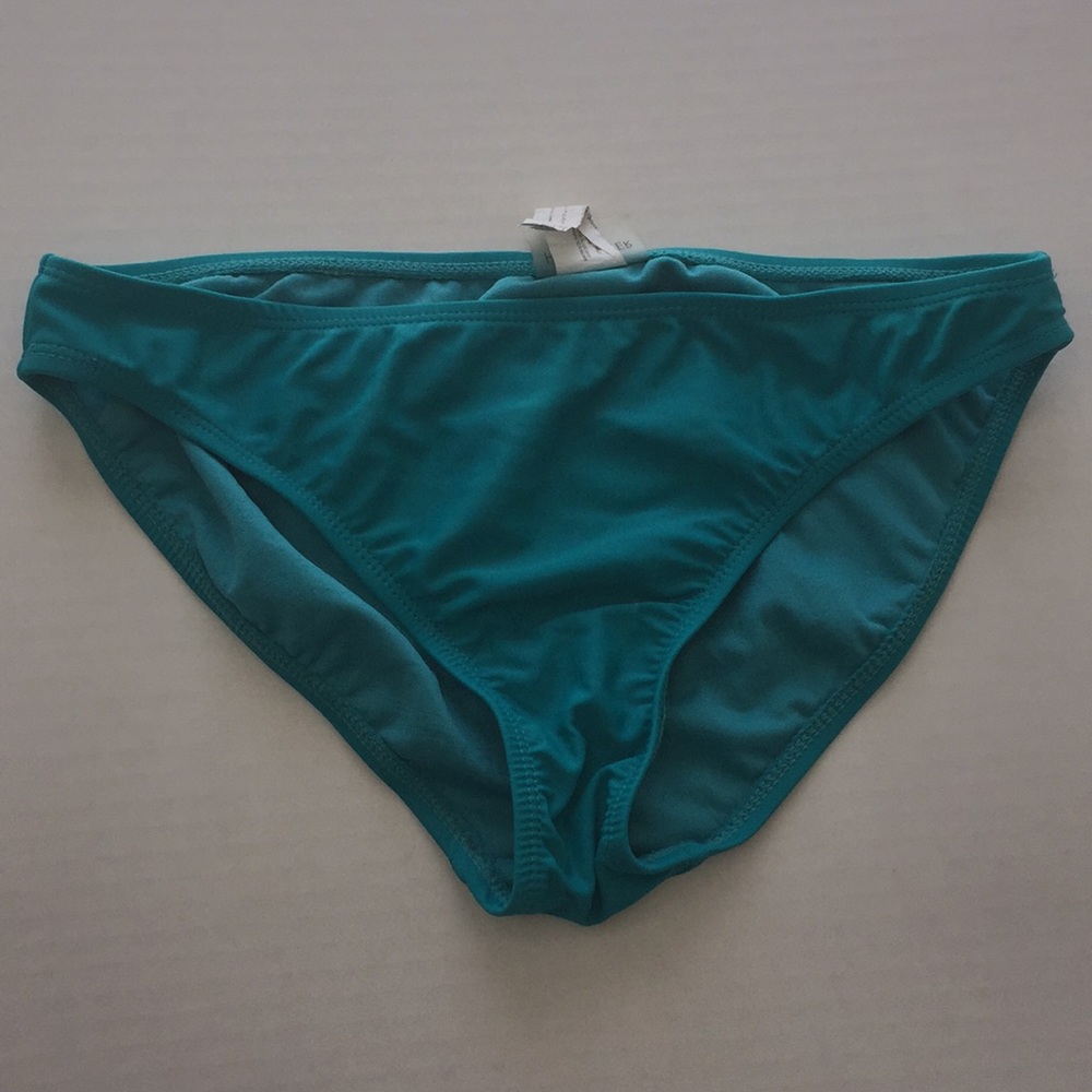 Hot water Bikini bottoms teal blue M